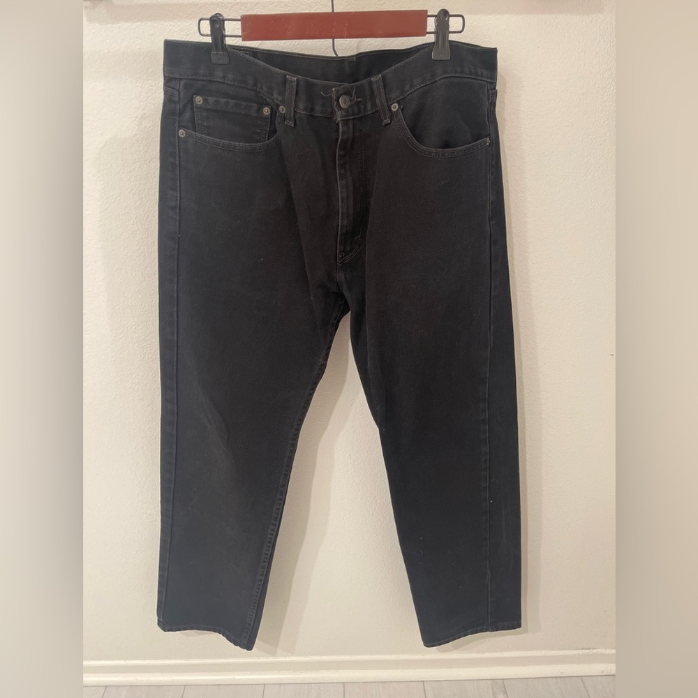 505 Levi’s black regular fit jean